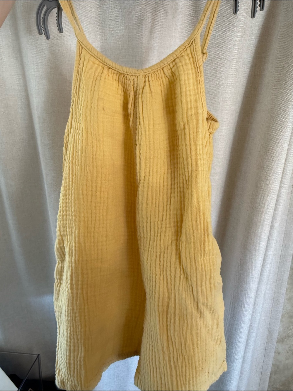 Cat & Jack Yellow Girls' Textured Tank One-Piece